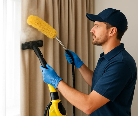 Trusted residential curtain cleaning technician Matty Curtain Cleaning footscray-vic QLD