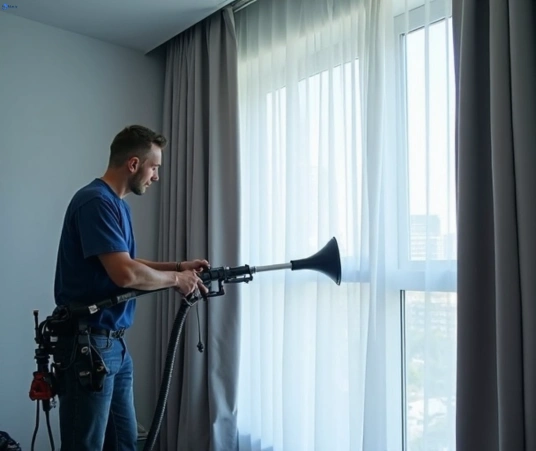 Professional residential curtain cleaning process equipment Matty Curtain Cleaning footscray-vic