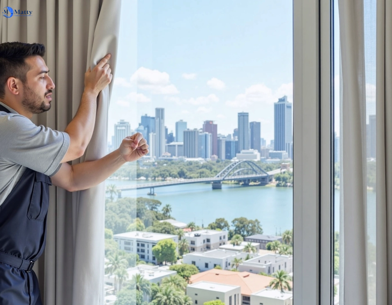 Professional curtain steam cleaning service footscray-vic QLD by Matty Curtain Cleaning